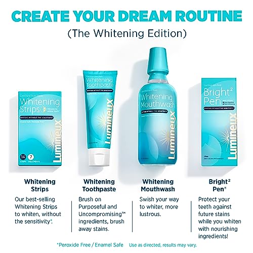 2 Pack Lumineux Teeth Whitening Toothpaste - Sensitive & Whiter Teeth - Non-Toxic, Fluoride Free