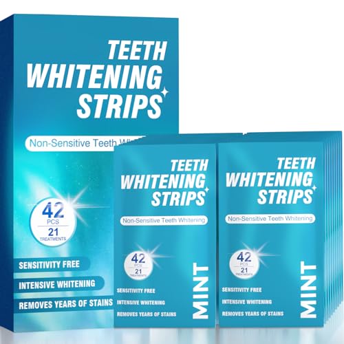 Sensitive Teeth Whitening Strips - Non-Slip, Fast Results