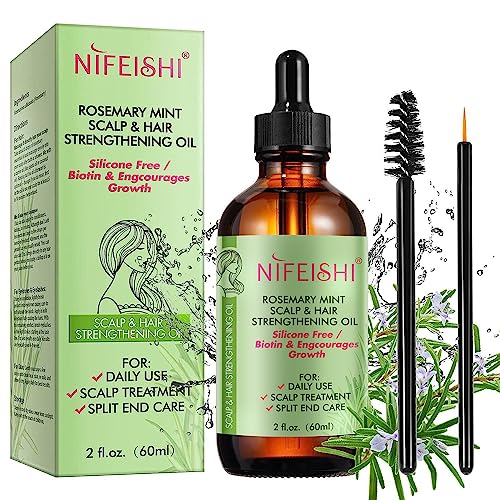 Organic Rosemary Hair Growth Oil - Strengthening & Revitalizing