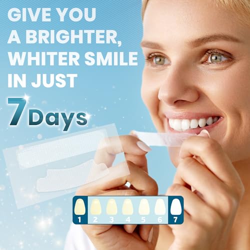 Sensitive Teeth Whitening Strips - Non-Slip, Fast Results