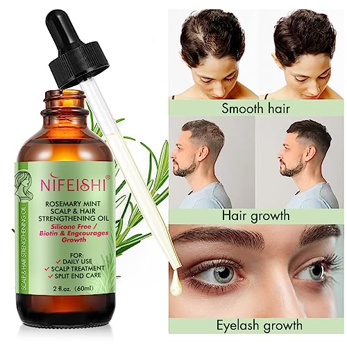Organic Rosemary Hair Growth Oil - Strengthening & Revitalizing