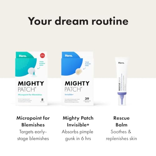 Invisible Hydrocolloid Acne Pimple Patches - Mighty Patch™