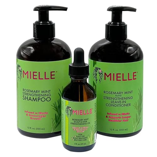 MIELLE Rosemary Mint Organic Hair Care Set