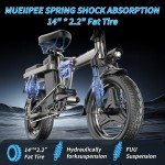 F12 Adult Ebike 48V 15AH Foldable Electric Bicycle 500W Peak Motor 25MPH 35Mile