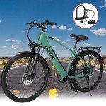 Axiniu Ebike 26'' Electric Bike Adults City Commuter Bicycle 750W Motor E-bike