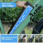 Axiniu Ebike 26'' Electric Bike Adults City Commuter Bicycle 750W Motor E-bike