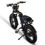 1500W Moped Style Ebike Full Suspension, 20 Inch Fat Tire Electric bike, Max 28MPH & 37-150 Miles Electric Motorcycle, 750WH/1500WH Battery, All-Terrain E Bike for Mountains, Snow, Sand, Road