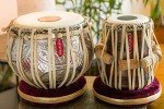 MAHARAJA Concert Tabla Drum Set, 4½ Kg Copper Bayan, Designer, Finest Dayan with Padded Bag, Hammer, Cushions & Cover - Tabla Set Tabla Drums Tablas Indian Musical Instruments (PDI-69)