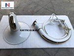 Brass Sousaphone Bb Big Bell Tubas White Brass Made King Size Tuba Mouth Piece with Carry Bag 25" Handmade Musical Instrument Gift