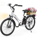 VARUN 26" Electric Bike for Adults 500W Electric Bicycle mit 7-Speed City Ebike