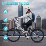 VARUN 26" Electric Bike for Adults 500W Electric Bicycle mit 7-Speed City Ebike