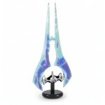 Ukonic Halo Light-Up Covenant Energy Sword Collectible Desktop Lamp With LED Light | Video Game-Themed Room Essentials | Bedside Table Lamp, Home Decor Accessories | 14 Inches Tall
