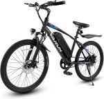 VARUN Electric Mountain Bike 24" Adults Bicycle 500W 20MPH 36V Commuter E-Bike