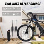 VARUN Electric Mountain Bike 24" Adults Bicycle 500W 20MPH 36V Commuter E-Bike