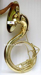 Jumbo 24-inch Bell Superbrass BBb Sousaphone Natural un-lacquered Brass musical instrument gift