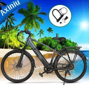 Axiniu 750W Ebike 26" Electric Bike Bicycle For Adults Commuter City E-bike