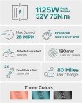 ENGWE L20 2.0 1125W Motor Peak Upgraded Folding Electric Bike 52V13Ah City Ebike