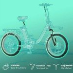 ENGWE L20 2.0 1125W Motor Peak Upgraded Folding Electric Bike 52V13Ah City Ebike