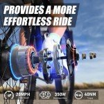 VARUN 24'' Electric Bike for Adults 20MPH 500W 36V Mountain City Commuter E-Bike