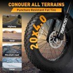 MEELOD Electric Bike for Adults，Electric Mountain Bike 1008W/2000W Brushless Motor 624/960Wh Removable Battery, 28MPH 20" Fat Tire Electric Bike