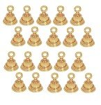 HANDTECHINDIA Set of Brass Plain 2 '' Bells Christmas Decoration Jingle Bell Sleigh Bell Jingle Bell Crafts Christmas décor Home décor Elephant décor Bells Musical Instrument Accessory. (200)