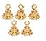 HANDTECHINDIA Set of Brass Plain 2 '' Bells Christmas Decoration Jingle Bell Sleigh Bell Jingle Bell Crafts Christmas décor Home décor Elephant décor Bells Musical Instrument Accessory. (200)