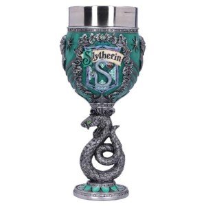Nemesis Now Harry Potter Goblet, Hand Painted Harry Potter Collectible Chalice, Wizarding Wrold Cup, Ideal Gift for Potterheads - Slytherin