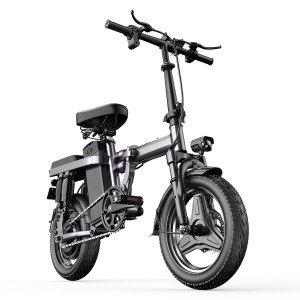 F12 Adult Ebike 500W Peak Motor Foldable 48V 15AH Electric Bicycle 25MPH 35Mile