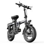 F12 Adult Ebike 500W Peak Motor Foldable 48V 15AH Electric Bicycle 25MPH 35Mile