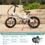 Hot E-Bike 20" Electric Bike Fat Tire 1000W Folding City Bicycle -Commuter Ebike