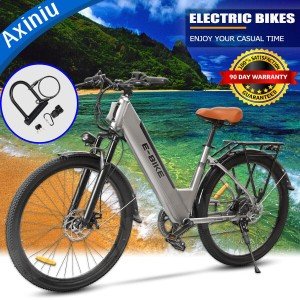 850W Ebike 26" Electric Bike Bicycle 28Mph CommuterTire Mountain Bikes Adults