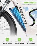 VEEFA X2 Electric Bike for Adults 27.5” Ebike Up to 24Mph E-Bike Power by Peak 1000W Motor 80 Miles Max Range by 48V Built-in Removable Battery, 5 Pedal-Assist Levels, E Bike for Commuting