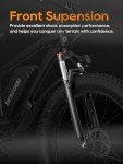 JOYWAY Electric Mountain Bike, Up to 32Mph 1500W Peak Power Electric Dirt Bike 48V 20.8Ah Removable Battery Electric Bike for Adults, 26"x4.0" Fat Tire Ebikes for Adults