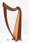 Musical Instrument Tall Celtic Irish Harp 32 Strings Lever Solid Wood with Dulex Bag
