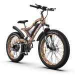 26" 1500W 48V Electric Bike Mountain Bicycle Fat Tire E-Bike Commuter for Adult
