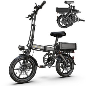 SOHAMO 14" Electric Bike 350W 48V/20A Foldable Ebike Wireless Charger Applied