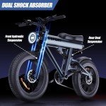 Adult Electric Bicycle 750W Motor 48V 17.5Ah Mountain Ebike Fat Off-road Tire