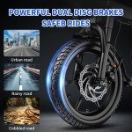 SOHAMO 14" Electric Bike 350W 48V/20A Foldable Ebike Wireless Charger Applied