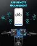 eAhora Romeo Pro[2024 Newest] Peak 1600W 60A Electric Bike for Adults, 26" Fat Tire Electric Mountain Bike Full Suspension Electric Bicycles APP Control, Long Range 100-200 Miles EBike, UL Certified