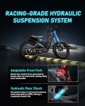 eAhora Romeo Pro[2024 Newest] Peak 1600W 60A Electric Bike for Adults, 26" Fat Tire Electric Mountain Bike Full Suspension Electric Bicycles APP Control, Long Range 100-200 Miles EBike, UL Certified