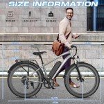 Funhang Electric Bike for Adults, 1000W Peak Ebike, 25MPH 60Miles Electric Mountain Bike, 26" Fat Tire Electric Bicycle with 48V 13AH Battery, Rear Rack, Turn Signal, Lockable Suspension Fork,7 Speed