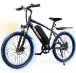 E-Bike 24" Electric Bike for Adults Peak 500W Motor City Bicycle Commuter Ebike