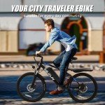 E-Bike 24" Electric Bike for Adults Peak 500W Motor City Bicycle Commuter Ebike