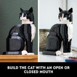 LEGO Ideas Tuxedo Cat, Home Décor, Cat Gift Idea for Animal-Lovers, Cat Lover Gifts, Collectible Model, Creative Activity, Building Set for Adults, 21349