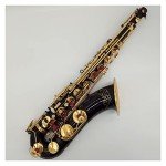 Saxophone Set Tenor Saxophone Black Lacquer with Case Sax Tenor Mouthpiece Ligature Reeds Neck Musical Instrument Accessories Student Saxophone (Color : Black)