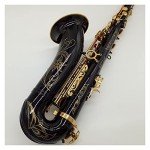 Saxophone Set Tenor Saxophone Black Lacquer with Case Sax Tenor Mouthpiece Ligature Reeds Neck Musical Instrument Accessories Student Saxophone (Color : Black)