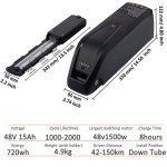 48V 15Ah Hailong Battery for 200W-1500W Ebike Electric Bike Lithium Battery BMS