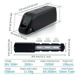 48V/36V Hailong ebike Battery 20Ah/30Ah For 1000W 1500W Electric Motor Scooter