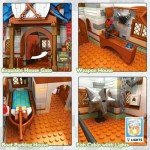 JMBricklayer Medieval Fishing Shop Building Sets for Adults, LED Lighting Kit Creative Fishing Gear Store Castle House Model Toy, Collectible or Home Display, Ideas Gifts for Boys Girls 41107