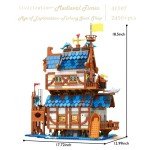 JMBricklayer Medieval Fishing Shop Building Sets for Adults, LED Lighting Kit Creative Fishing Gear Store Castle House Model Toy, Collectible or Home Display, Ideas Gifts for Boys Girls 41107